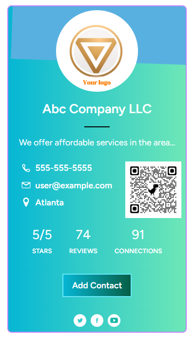 Servidy Digital business card 